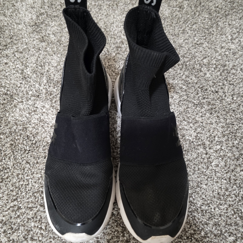 Black Slip-On Sneakers